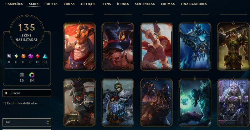 Conta Level 405 Corki Barão Vermelho 13 Lendárias 60epica 30 Legadas esmeralda 4