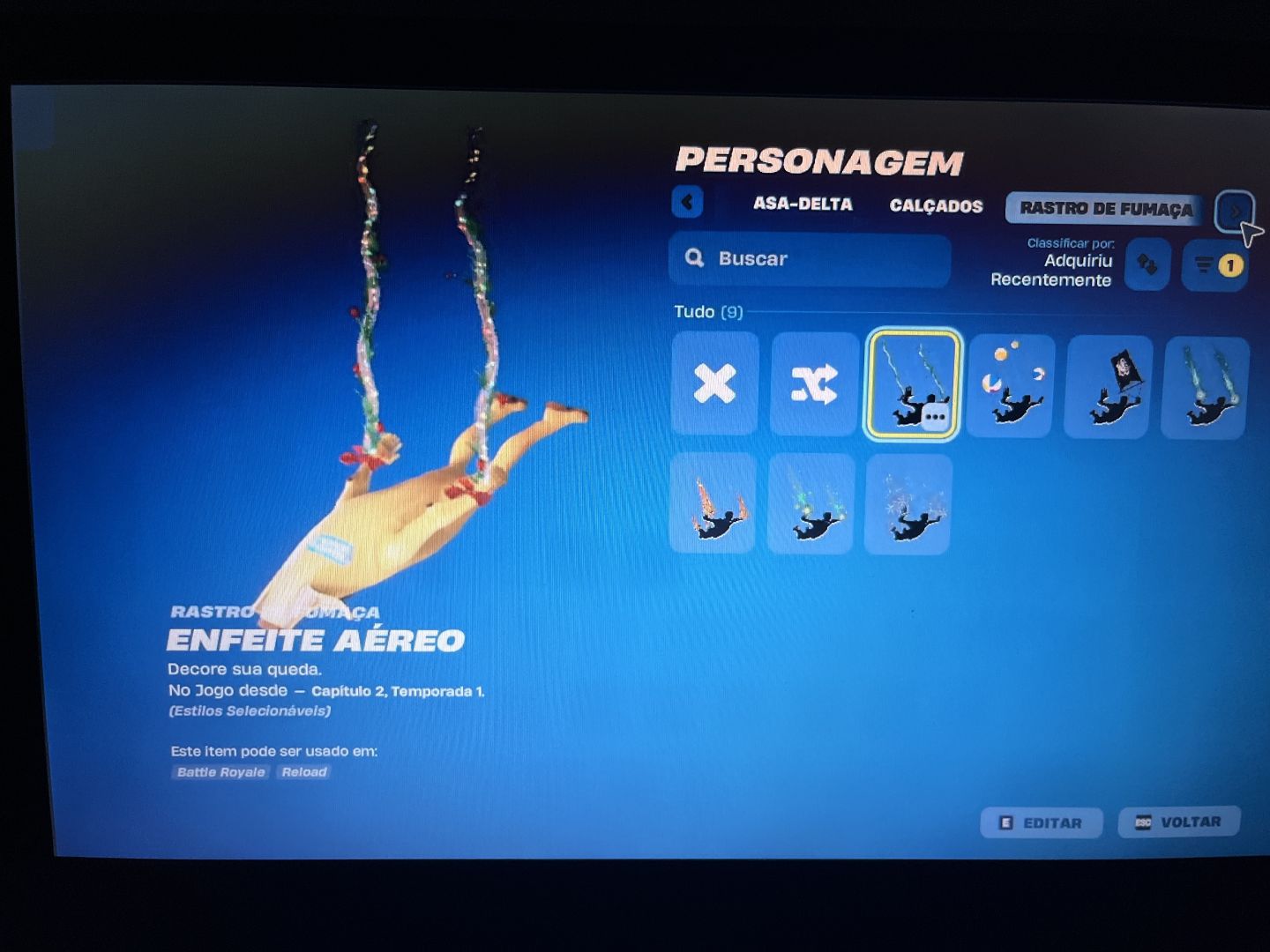 CONTA FORTNITE ASA DELTA ASTROWORLD CICLONE DO TRAVIS SCOTT, EMBANANADO + EXTRAS