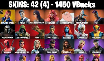 Conta Fortnite com Explorer Emilie | Midas | Gear Specialist Maya e 42 Skins