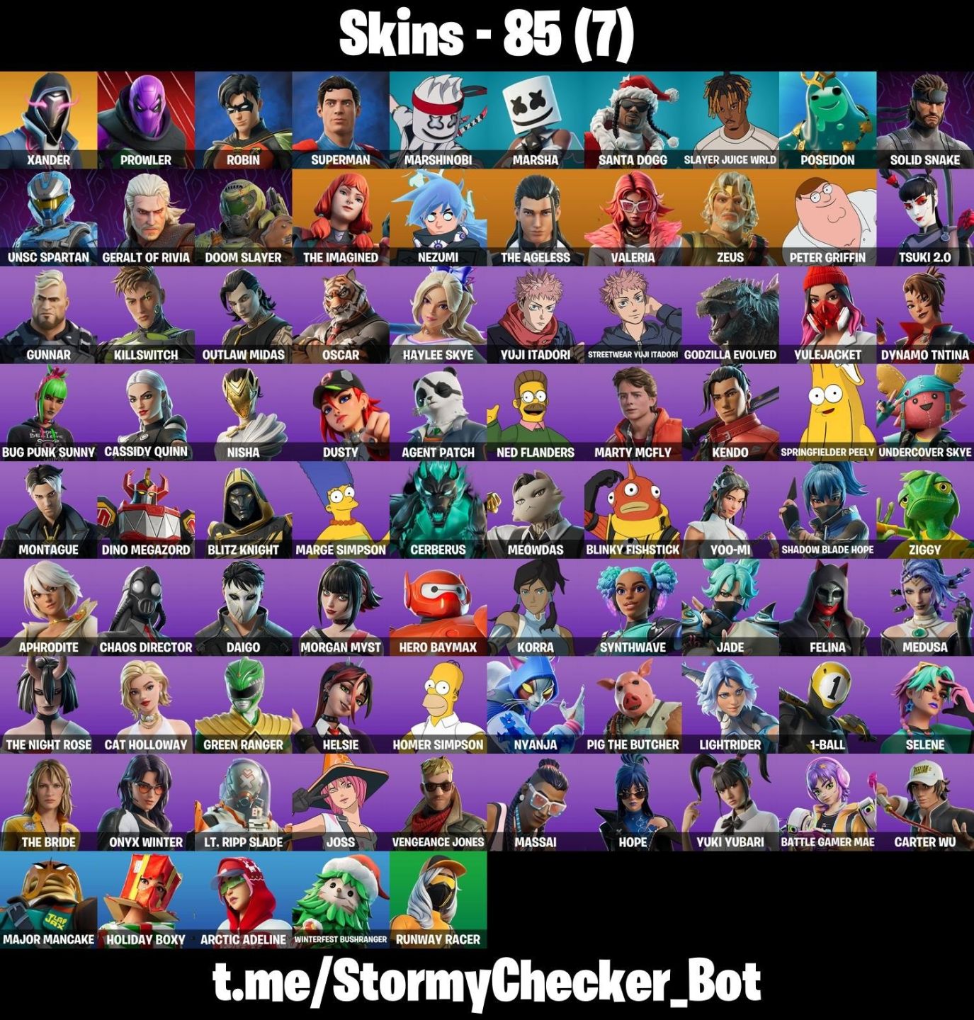 CONTA FORTNITE COM 85 SKINS XANDER/PROLER/ROBIN/UNSC/GERALT OF RIVIA/OSCAR/DUSTY