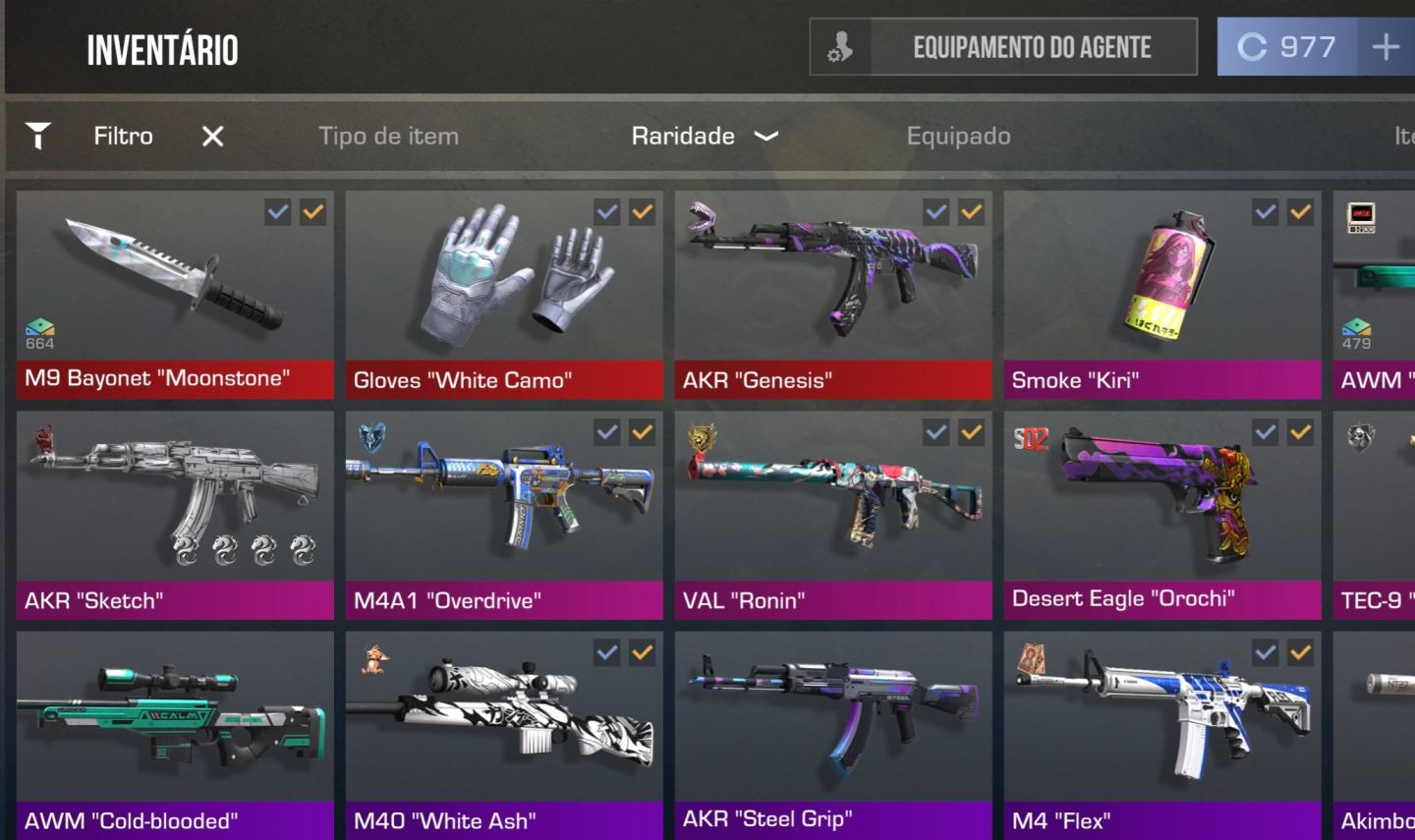 Conta Standoff com kit whitew