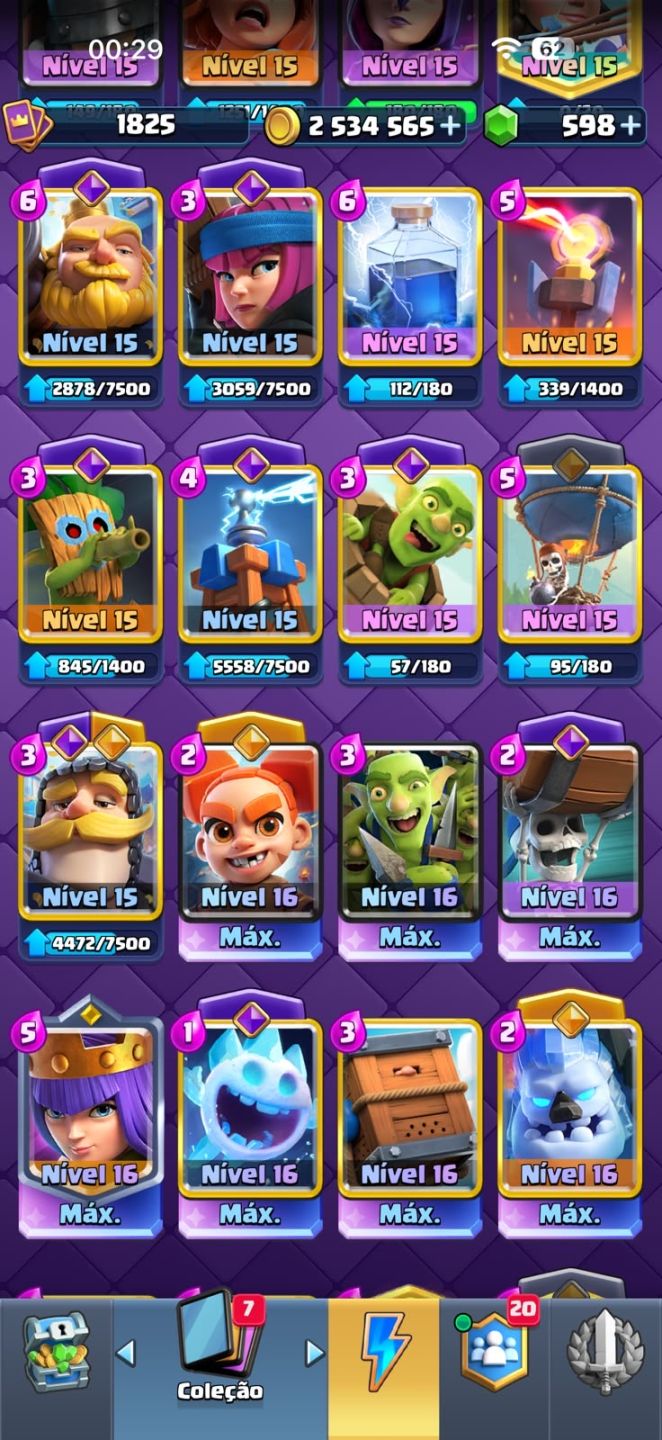 CONTA DE CLASH DE ROYALE DE ALTO NÍVEL À VENDA!