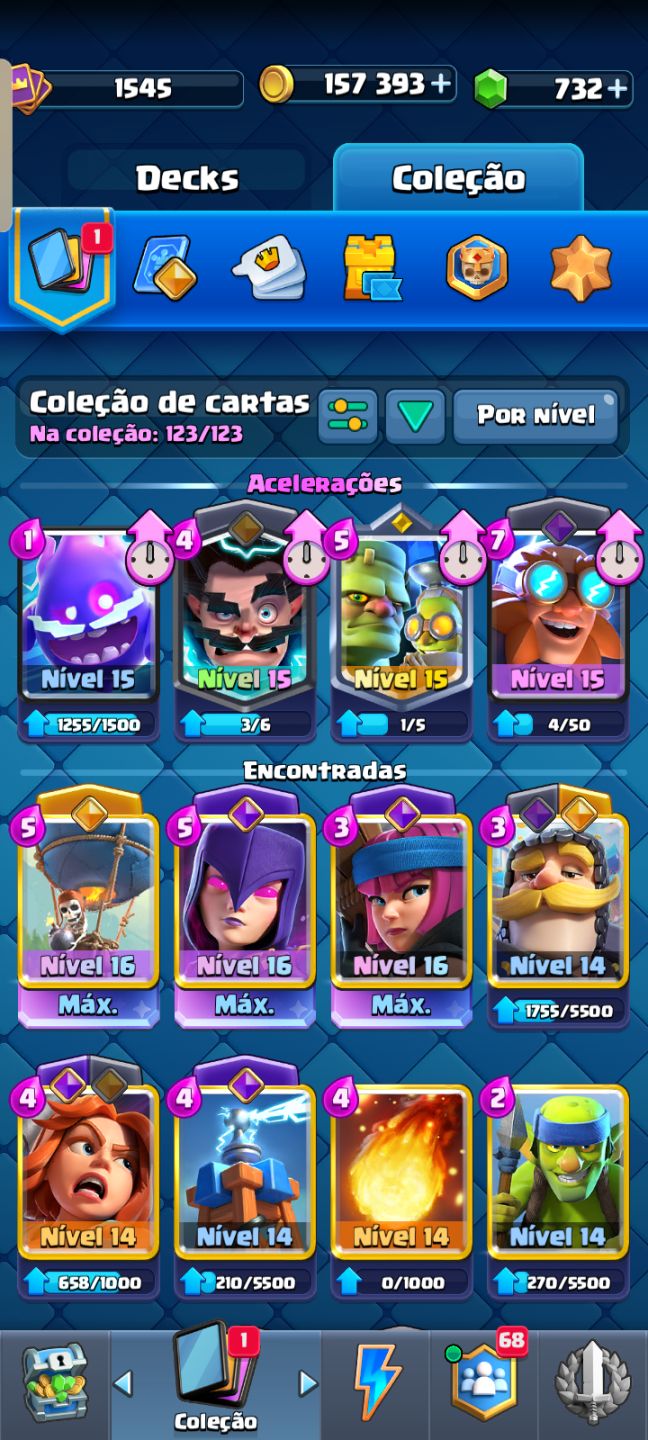 Conta Clash Royale com 9 anos e 11k de troféus