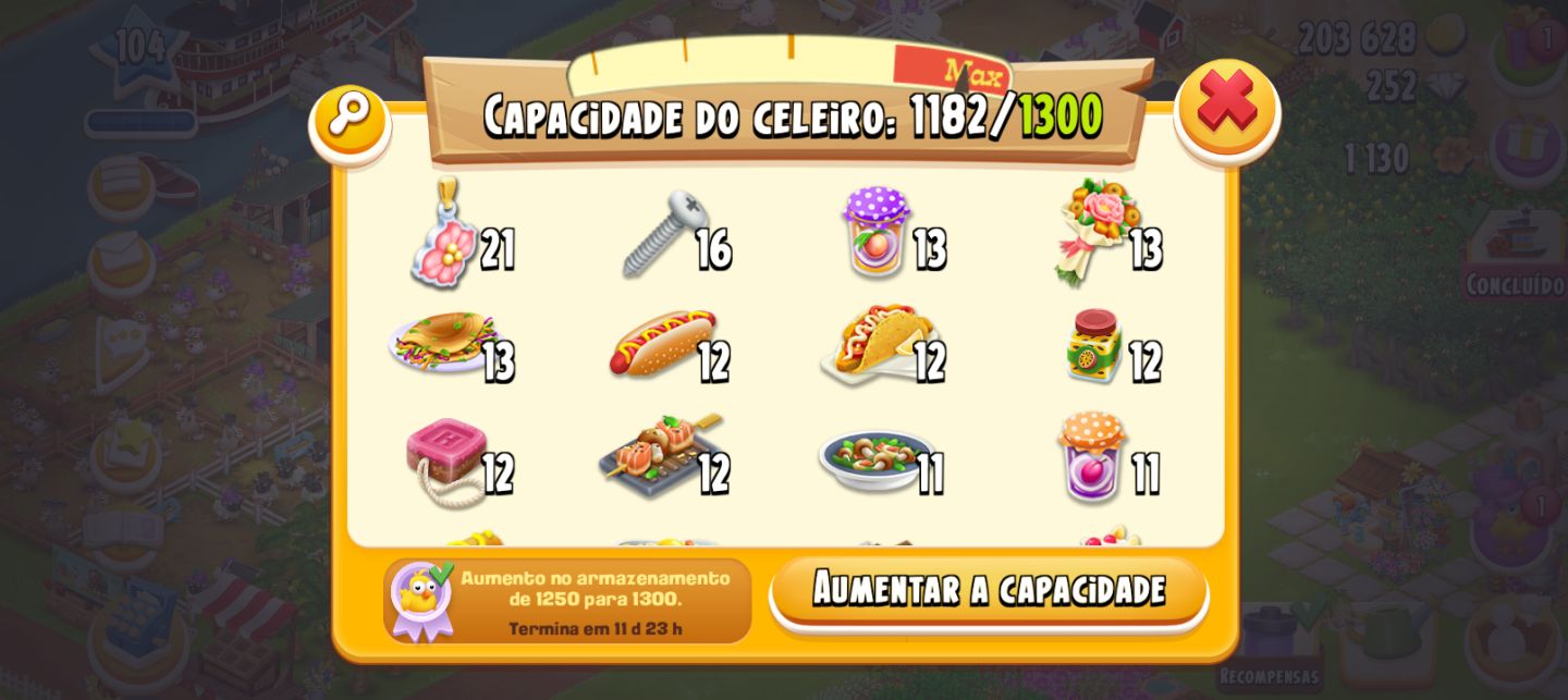 Vende-se Fazenda Hay Day! Nível: 104 (Única dona)