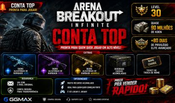 CONTA ARENA BREAKOUT INFINITE | LEVEL 30 + 90 KK em KOEN + DIVERSOS BONUS!
