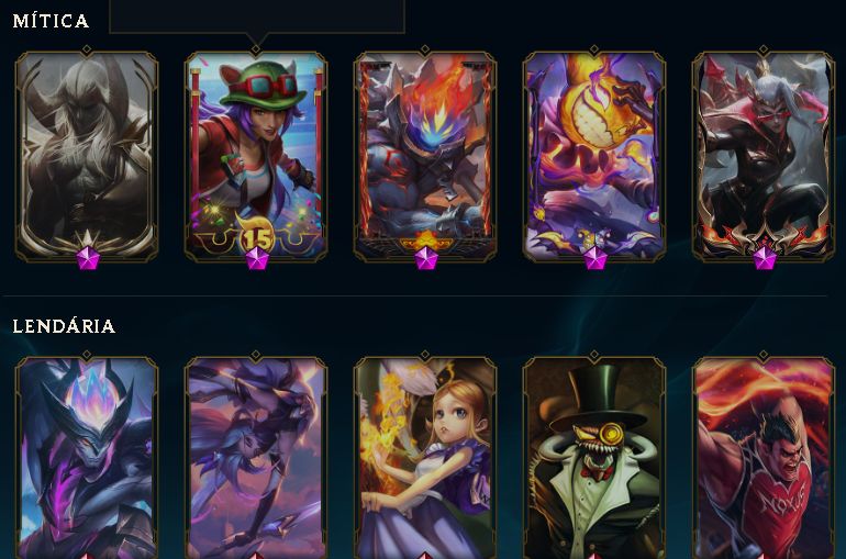 Conta da RIOT com 3000 reais gastos, incluindo viego reinado spectral extra