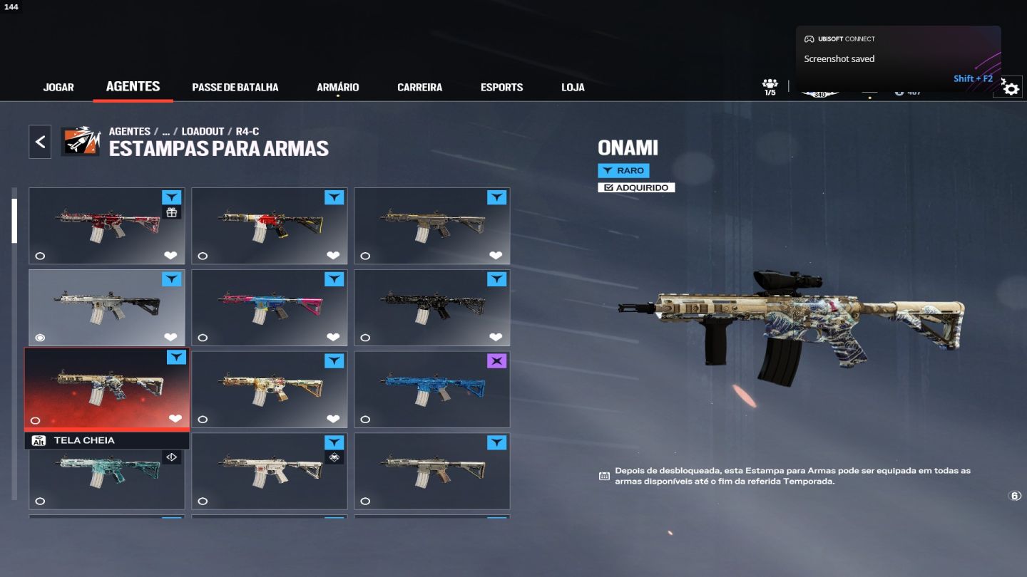 Conta Full Geleira e com Carbono de R6