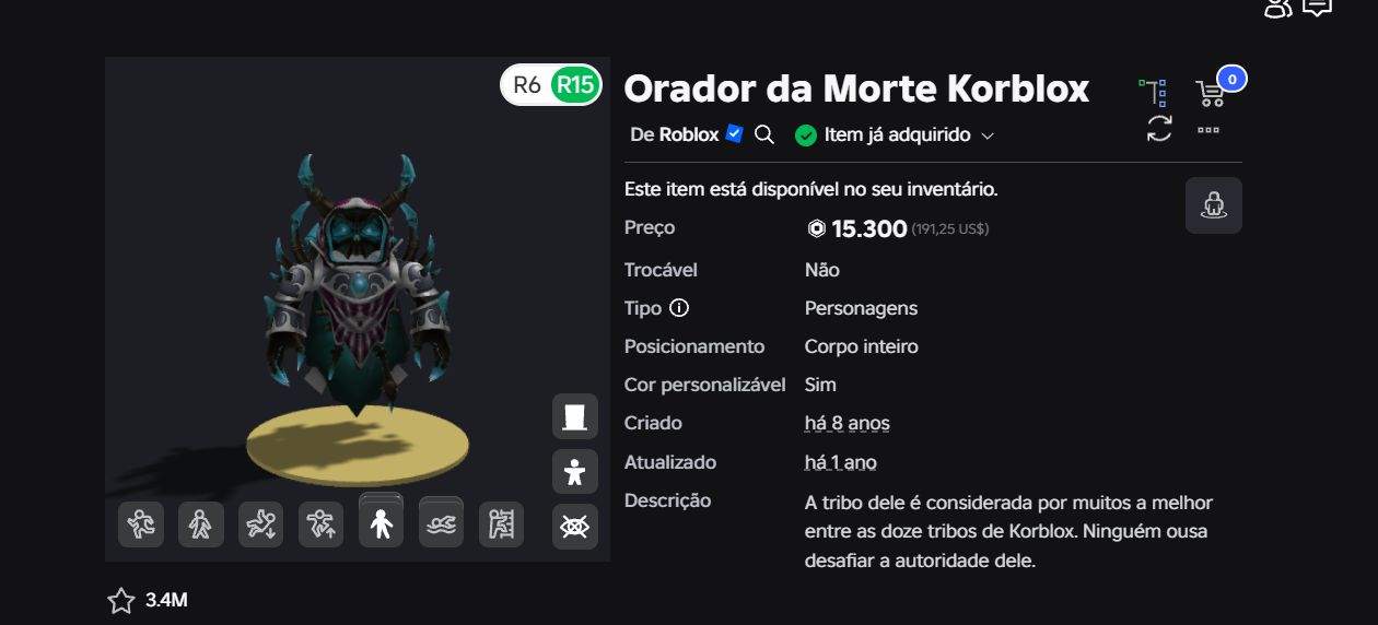 CONTA DE ROBLOX COM HEADLESS HORSEMAN & KORBLOX DEATHSPEAKER (CONTA UNISSEX) BOA