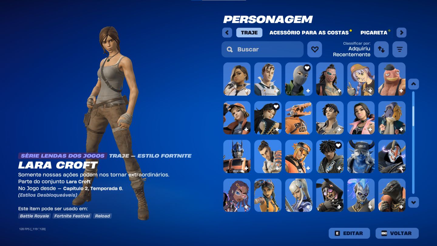 CONTA FORTNITE COM GTA 5 NA CONTA EPIC GAME E VARIAS SKINS E PASSES COM PARCERIA