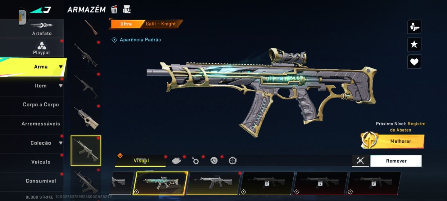 CONTA BLOOD STRIKE COM BASTANTE ITEN RARO ANTIGO E ATUAL