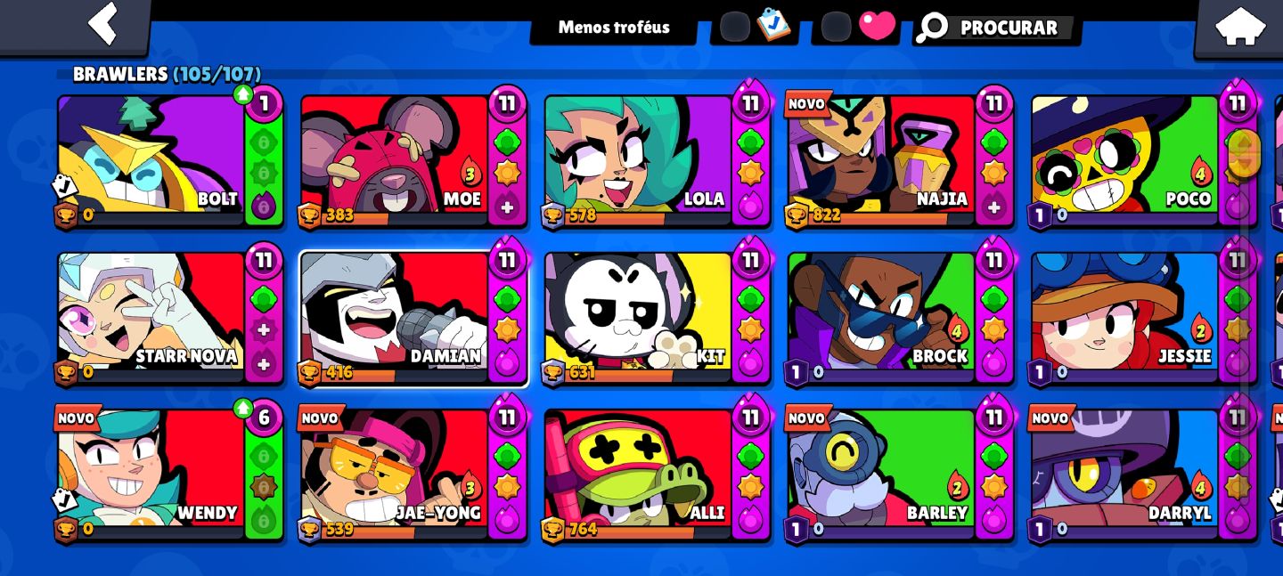 CONTA DE BRAWL STARS RARA