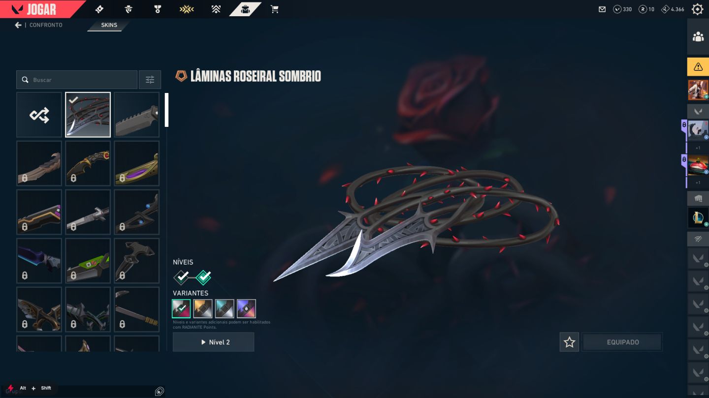 [PROMOÇÃO] Conta Valorant GOLD/PLATINA - Pacote da Rosa e Companhia.