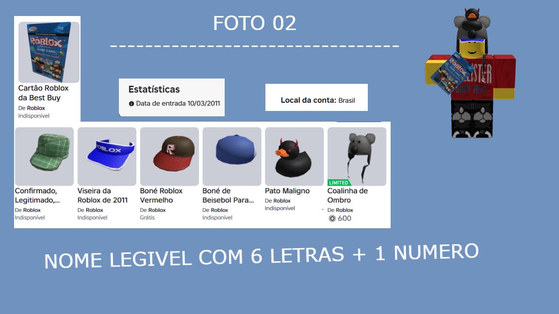 50% CONTAS ANTIGAS ROBLOX + OFFSALES + Bundle Rara