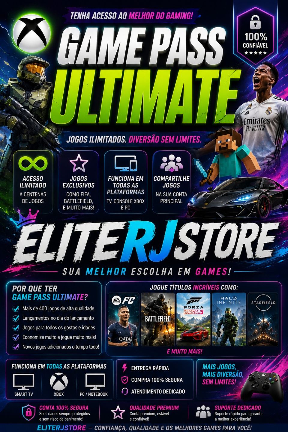 XBOX GAMEPASS ULTIMATE [TODOS OS DISPOSITIVOS] + 500 JOGOS DO CATÁLOGO ULTIMATE