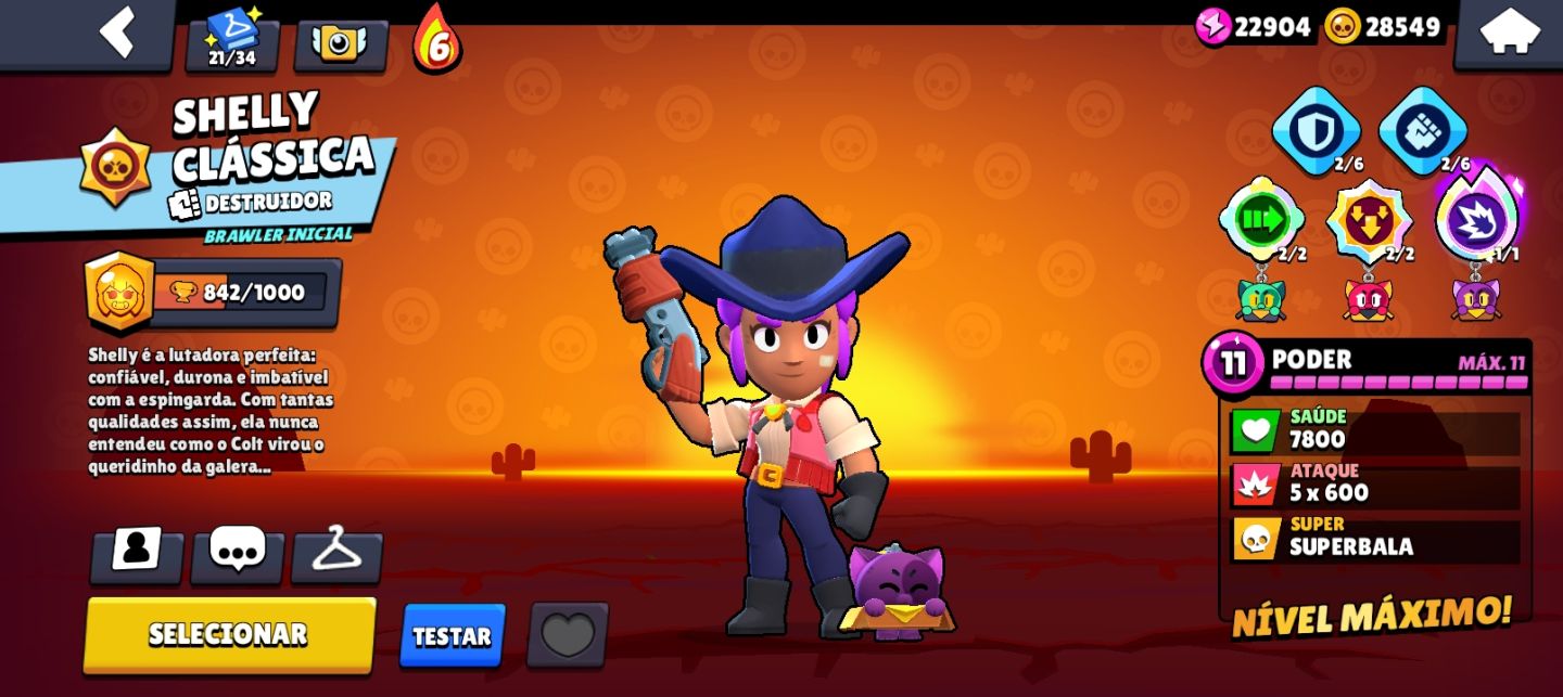 Conta de brawl stars de 2021 com diversos itens