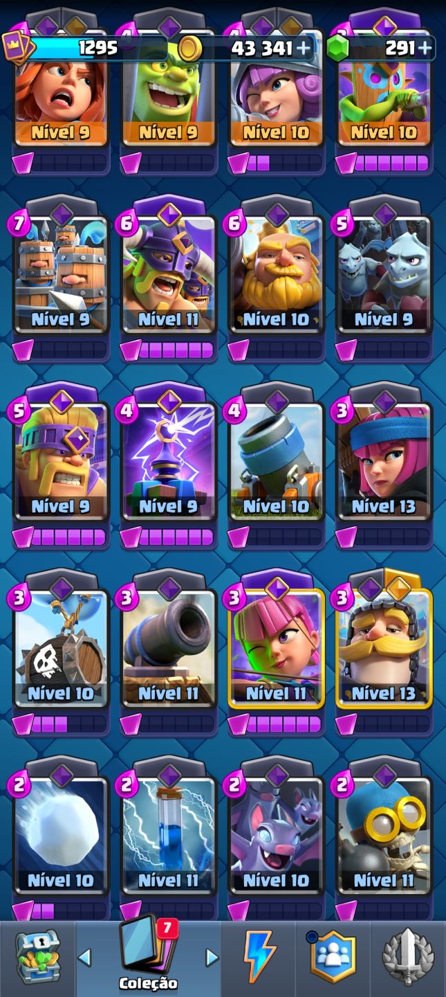 Conta Clash Royale - Preço Revenda arena 20 com herois metas