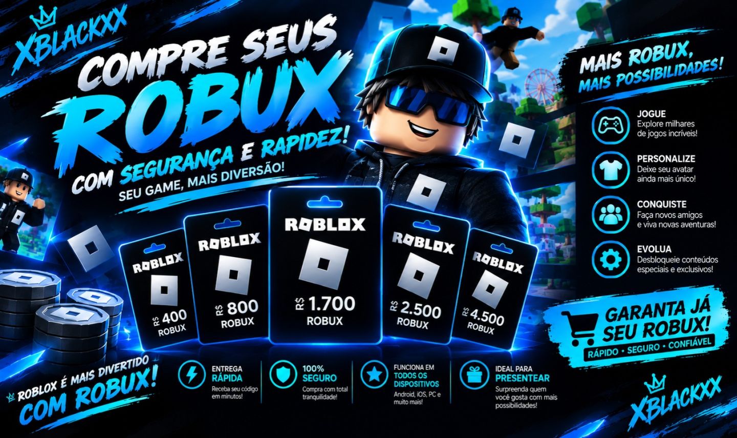 ROBUX BARATO CÓDIGO ROBUX + BÔNUS