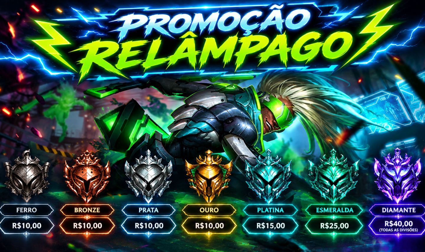 ELOJOB - LEAGUE OF LEGENDS/ PROMOÇÃO FIM DE MÊS