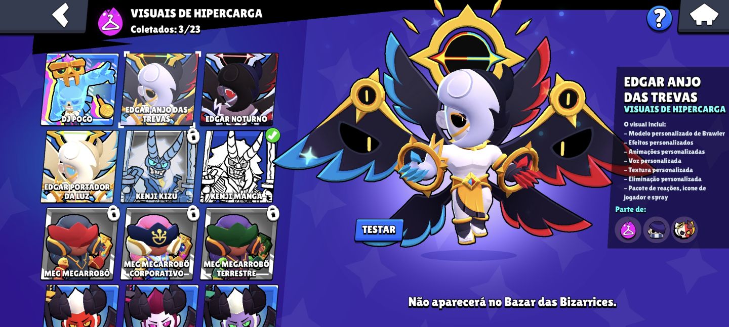 Conta Brawl diversas skins raras conta de 2023