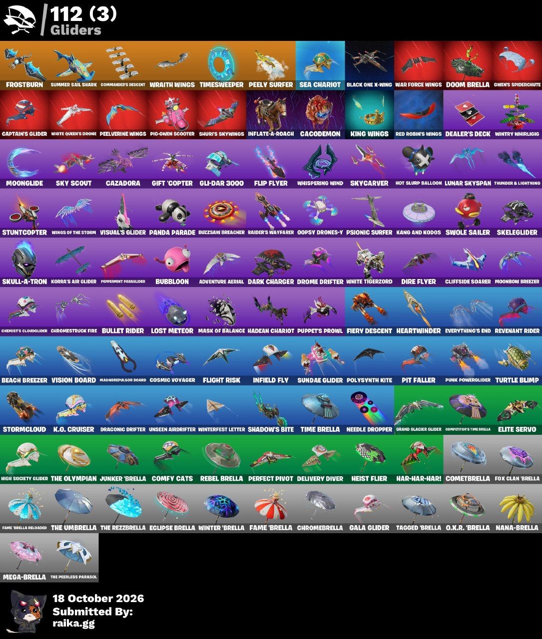 CONTA TRYHARD FORTNITE | 108 SKINS + 647 COSMÉTICOS | LVL 1782 | 113 VITÓRIAS