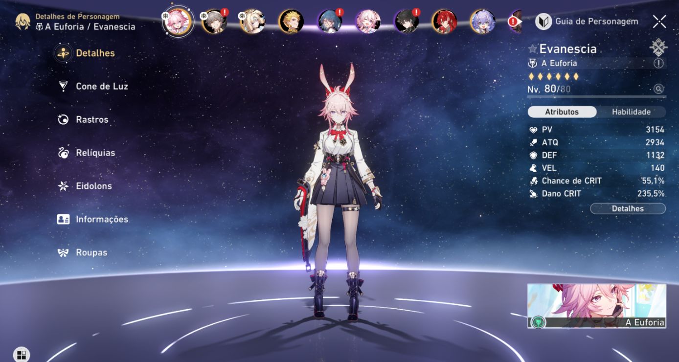 Conta Midgame - Evanescia E2S1 + Pearl E1S0 + Outros