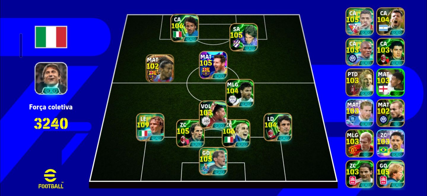 [Messi 105 do Pack] Conta Cheia De Épicos!! 3240 De Força Máxima!!