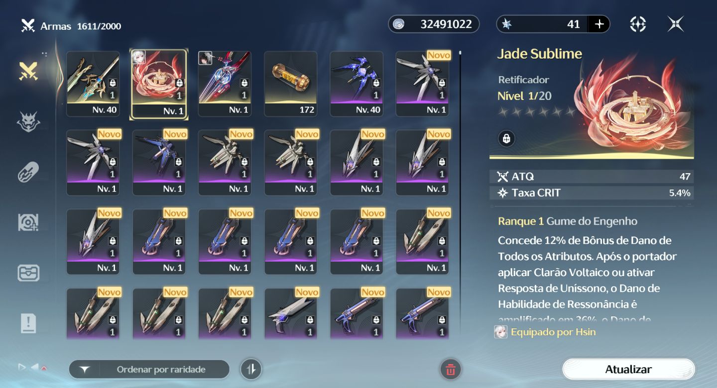 Hsin R1 S1 + Chisa S1 + Verina R3 + Calcharo + Lingyang + T4 R6