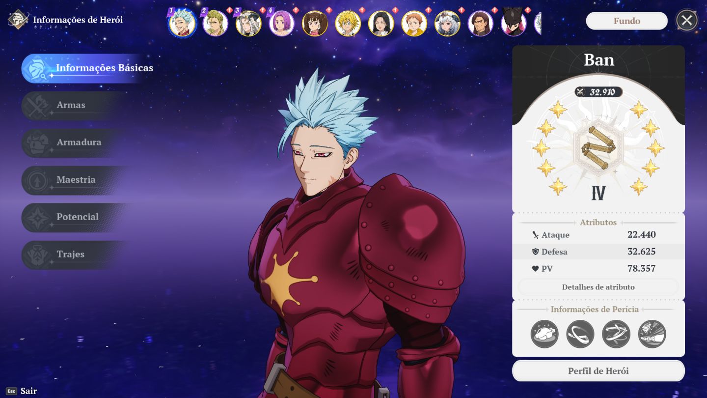 Conta Reroll Nanatsu Origin c/ Ban P10
