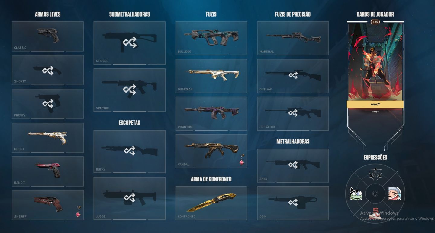 Conta VALORANT Ex IMORTAL COM VARIAS SKINS