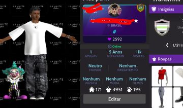 Conta masculina de avakin life nível 45