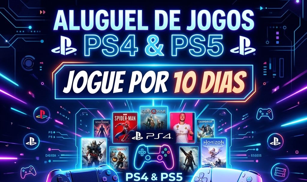 ALUGUEL DE JOGOS PS4 & PS5