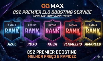 CS2 Rank Boost Seguro | Braço Direito | Premier | Comp