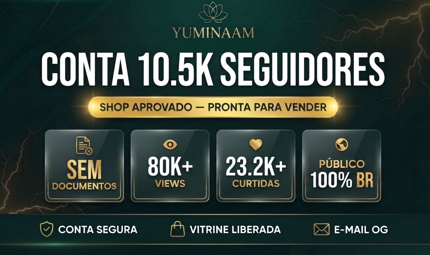 CONTA TIKTOK 10K / SHOP ATIVADO / NICHO DEUS E VELHOS / SEM DOC /