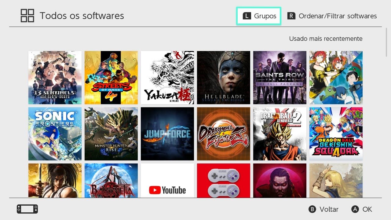 Aluguel conta compartilhada Nintendo Switch Secundária (7 ou 10 dias) - 50 jogos