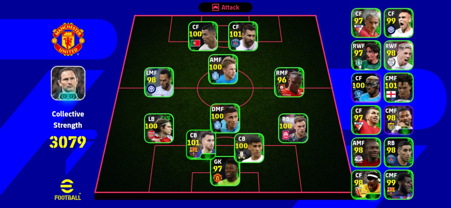 CONTA EFOOTBALL MOBILE SUPER RARA - MAIS DE 900 JOGADORES