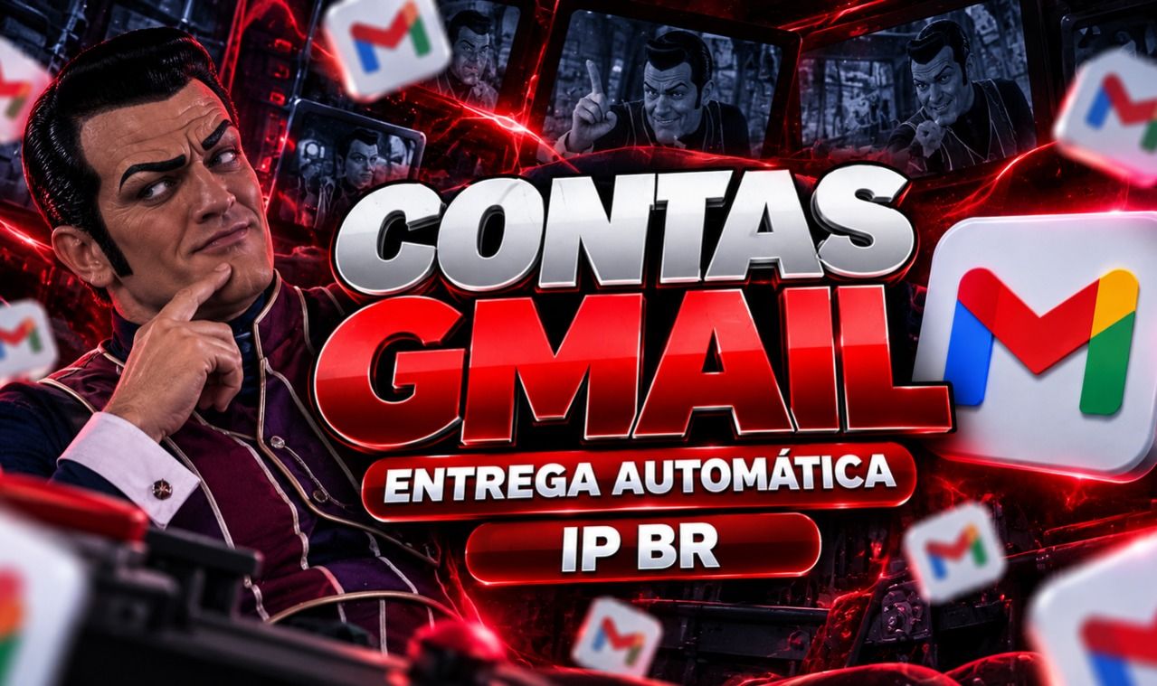 CONTAS GMAIL NOVAS | IP BR | SEM SMS | ENTREGA AUTOMÁTICA