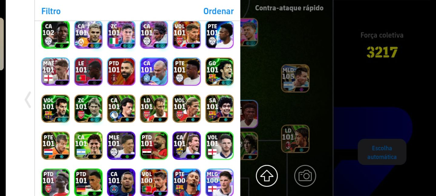 Conta com griezmann e messi big time