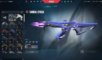 CONTA VALORANT COM PACOTE CYRAX + VANDAL NETUNO + PHANTOM PRIMORDIUM + SKINNSS