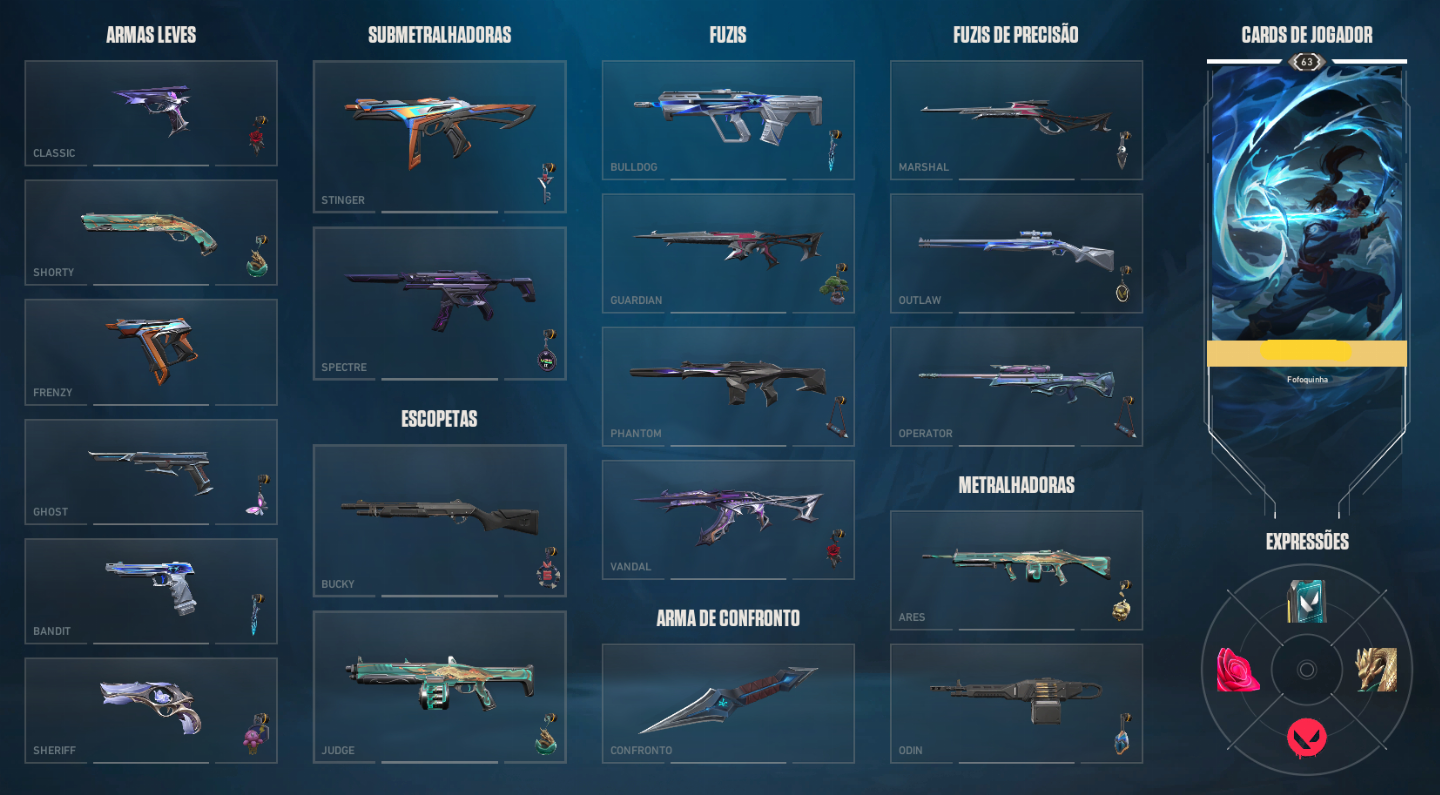 Conta Valorant Skins Kuronami 2.0 / Roseral Sombrio