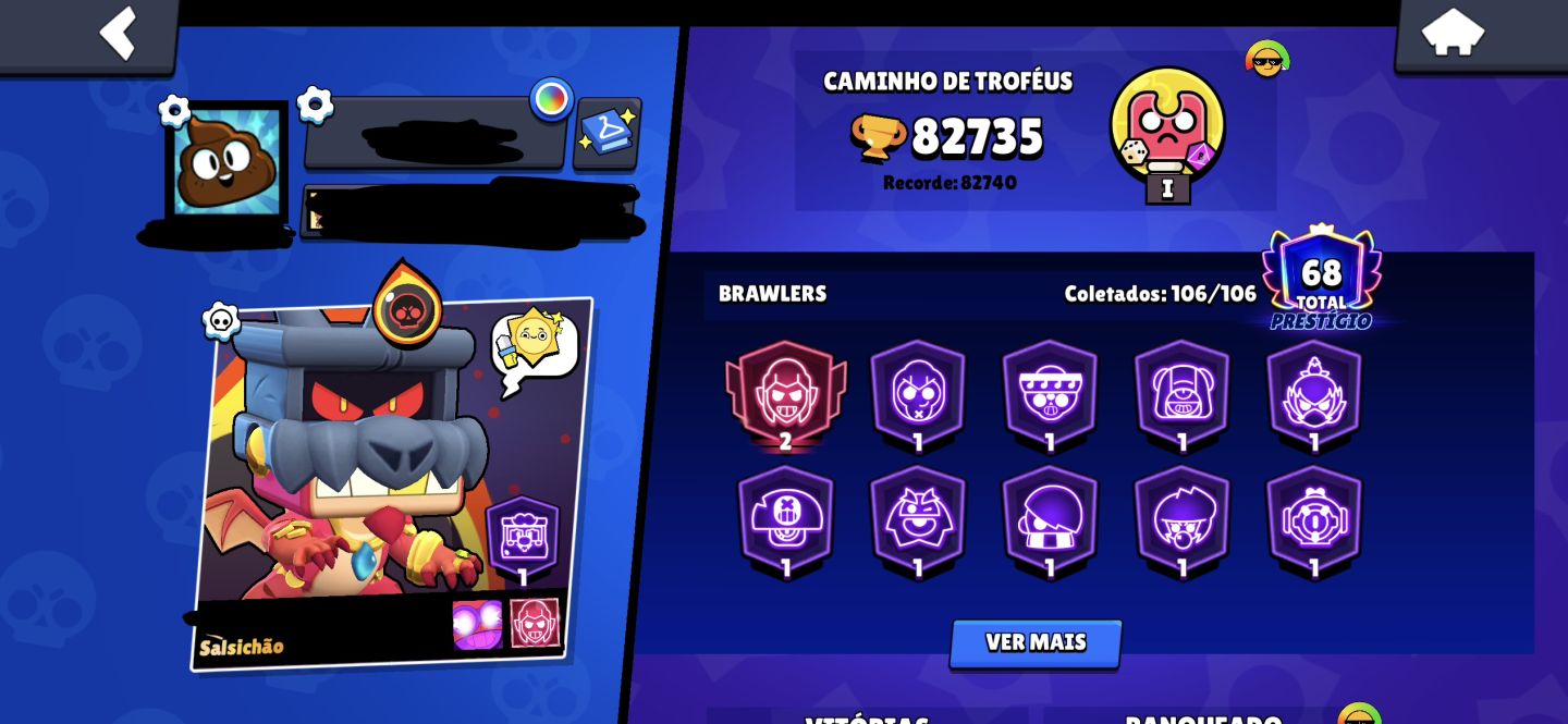 MELHOR CONTA DE BRAWL STARS