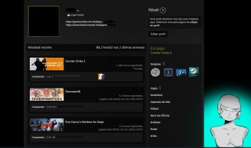 CONTA STEAM LEVEL 20 GC, LEVEL 9 FACEIT COM PLUS, LEVEL 4 STEAM.