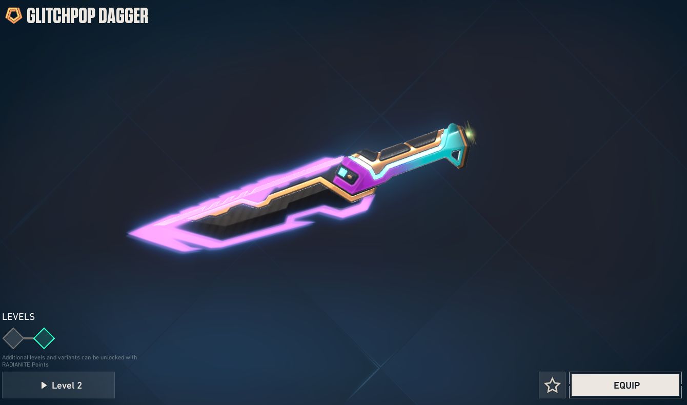 Conta Valorant com várias skins de faca, incluindo algumas VCT