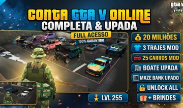 CONTA GTA V - COMPLETA E UPADA - FULL ACESSO