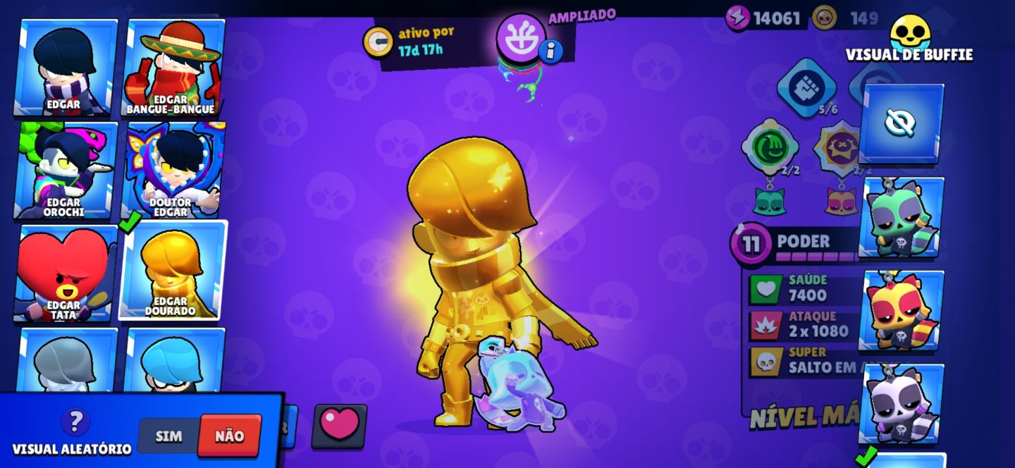Conta de Brawl stars com todos os brawlers e full hipercaga e todos os buffet