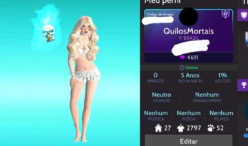 Conta avakin life unisex nível 47 com itens raros