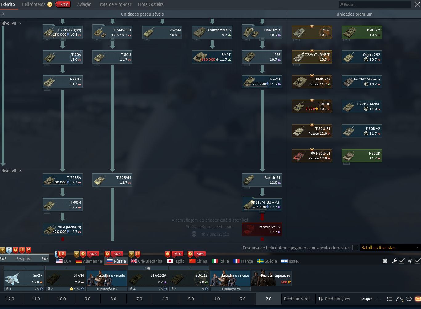 CONTA DE WAR THUNDER LEVEL 100