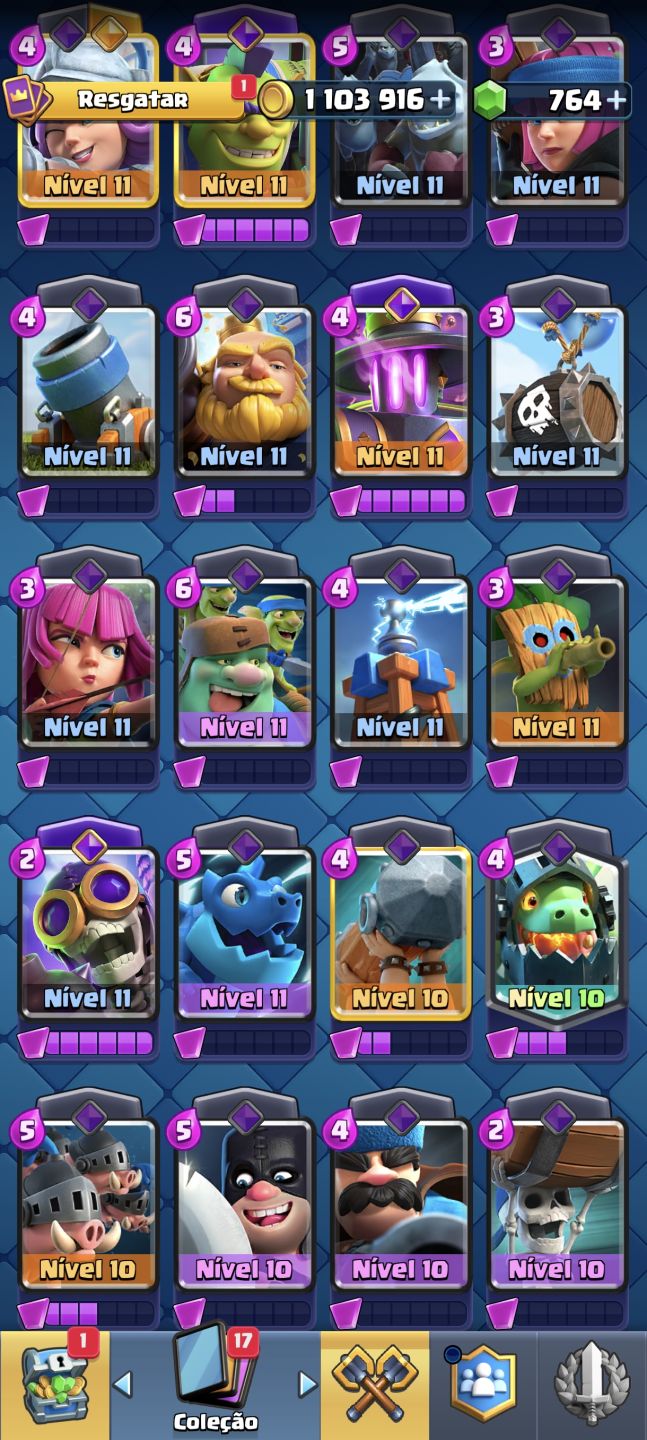 CONTA DE CLASH ROYALE JUNTO COM BRAWL STARS
