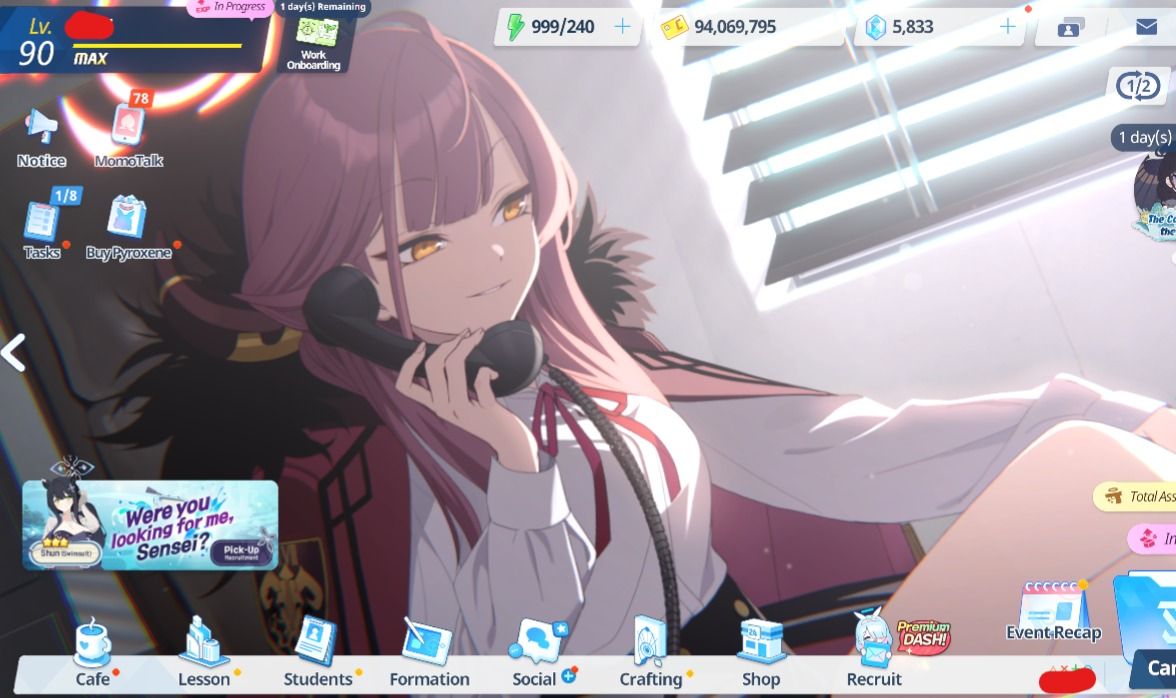 Conta Blue Archive End-Game | 208 Alunas