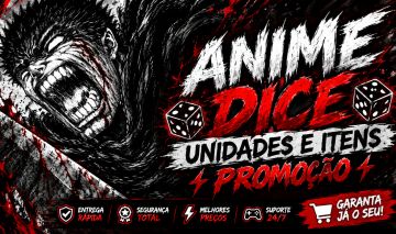 [PROMOÇÃO] ANIME DICE (DADO DE ANIME) | UNIDADES E ITENS