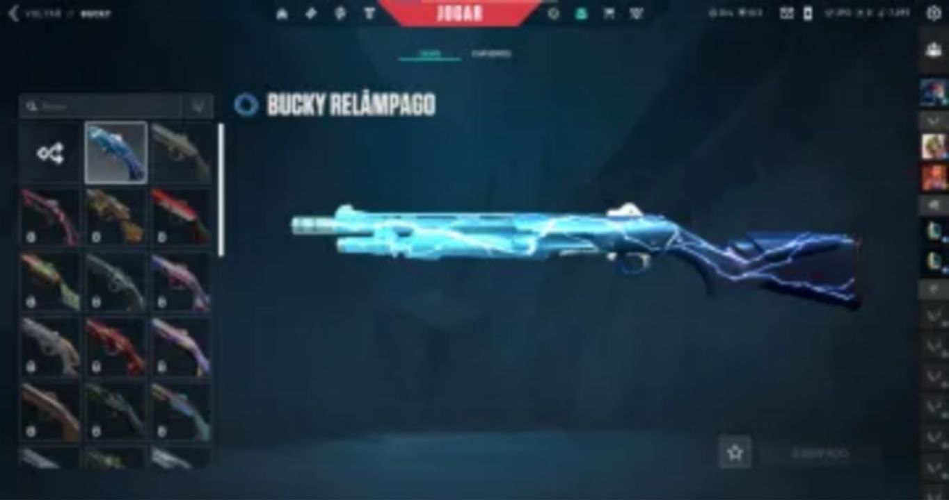 Kunai Floretéria | Vandal Lúgubre | Bucky Relâmpago | Conta Valorant Full Acesso